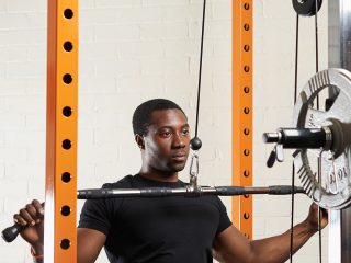 Lats Pull Down Bar - Universal Lat Pulldown Bar Adjustable 4ft Multi Gym Handle Cable